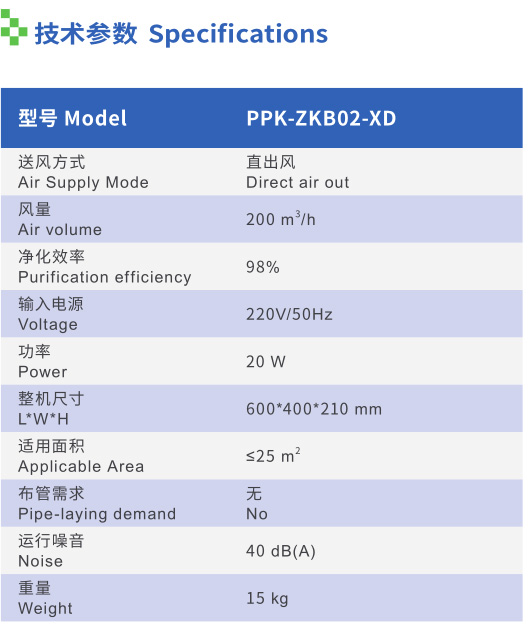 壁掛式新風機型號