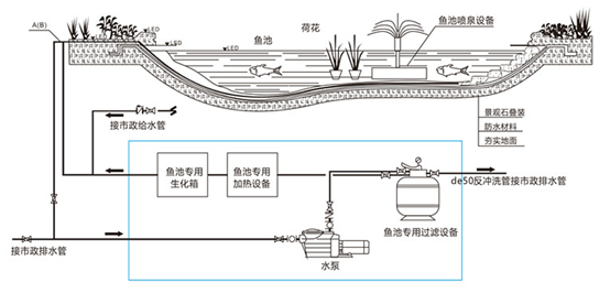 魚池凈水過濾系統(tǒng),室外魚池過濾系統(tǒng)